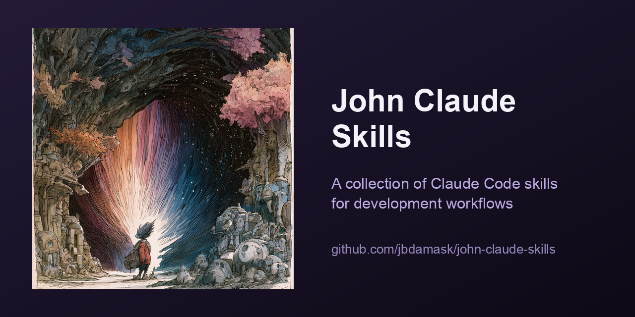 John Claude Skills — a collection of Claude Code skills for development workflows